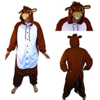 Animal Adult Brown Donkey Onesies Hoodie kigurumi Pajamas - Pajamasbuy