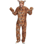 Animal Tiger Adult Jumpsuit Cosplay Costume Outfits Carnival Suit - Azufun