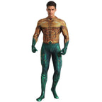Aquaman 2 Costume Arthur Cosplay Bodysuit Halloween Fancy Cosplay Carnival Suit - Azufun