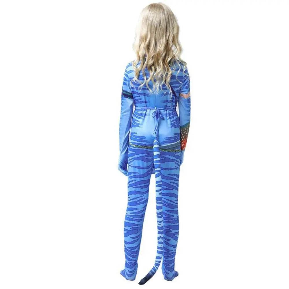 Avatar: The Way of Water Cosplay Costume kids zentai costume jumpsuit - Azufun