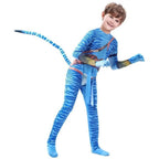 Avatar: The Way of Water Cosplay Costume kids zentai costume jumpsuit - Azufun