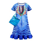 Avatar: The Way of Water Costume Cosplay Pajamas Dress For Kids - Azufun