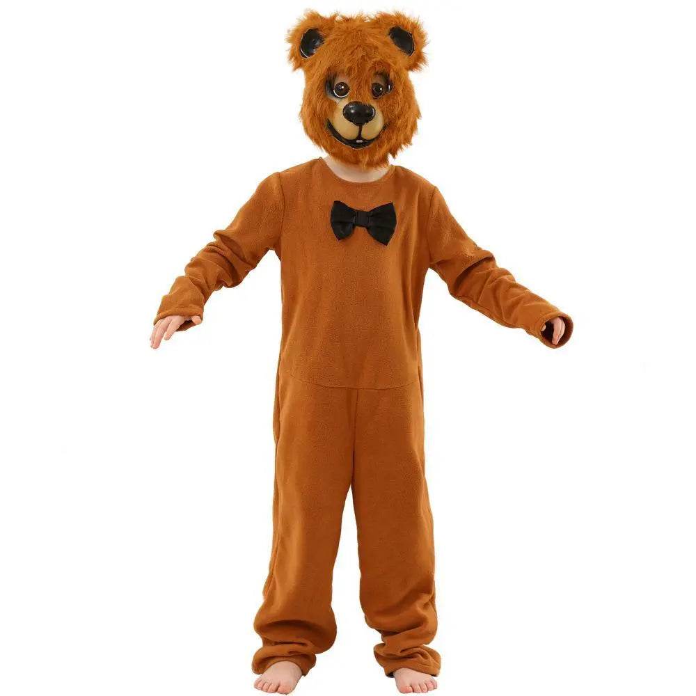 Brown Bear animal furry costume Children's Day Matching Pets Party Halloween - Azufun