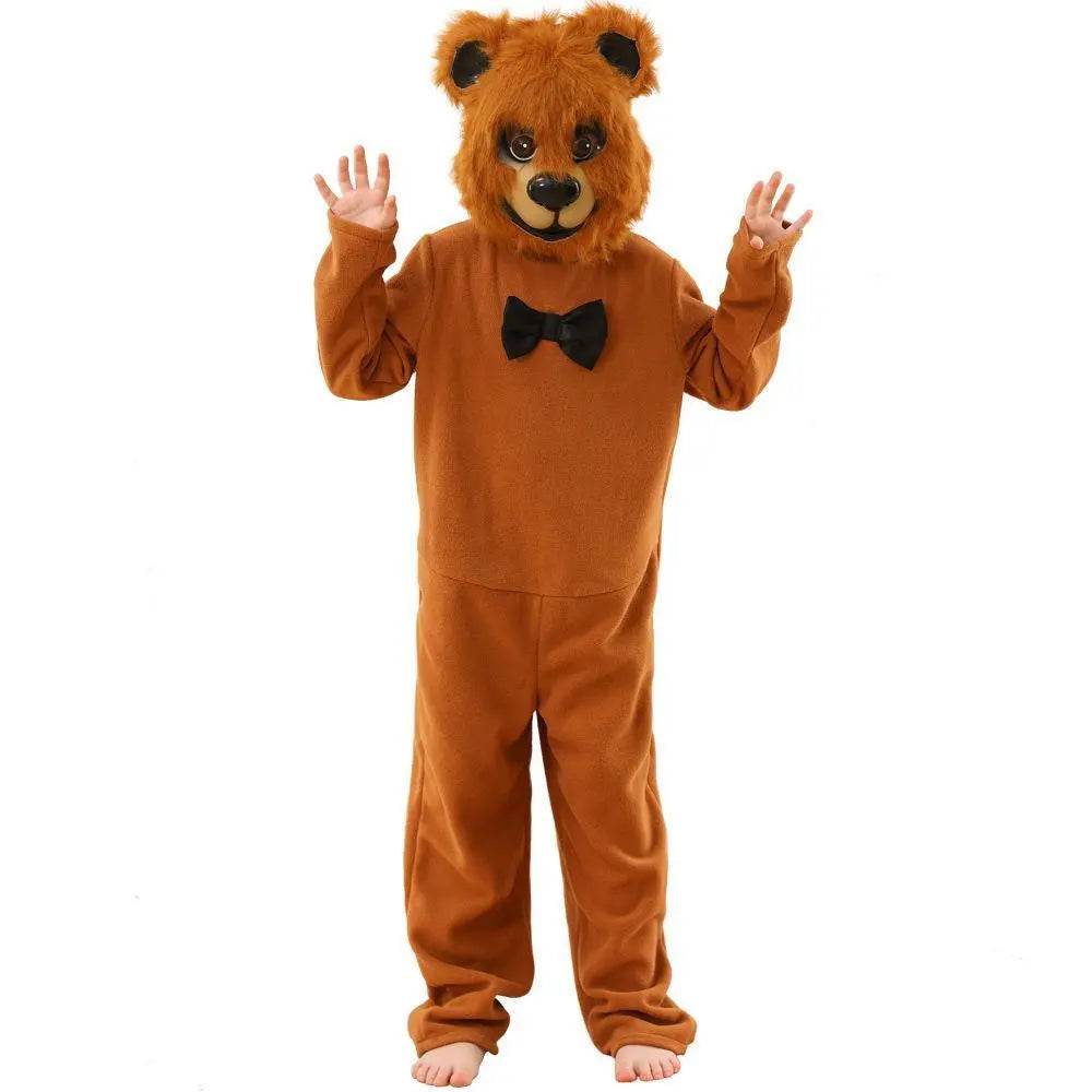Brown Bear animal furry costume Children's Day Matching Pets Party Halloween - Azufun