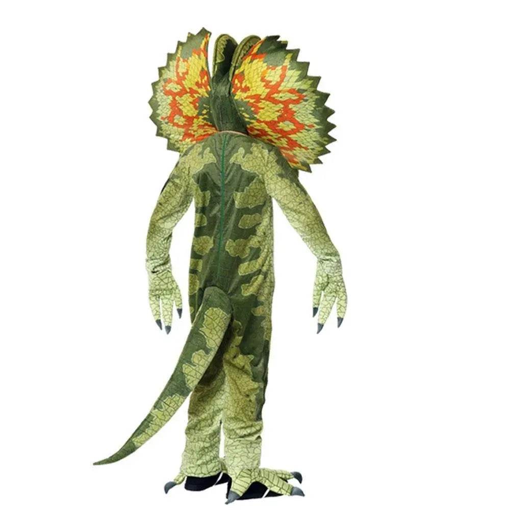 Child's Triceratops Dinosaur Cosplay Costume Jumpsuit Halloween Dress Up for Kids - Azufun