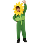 Children's Day Sun Flower Kids Jumpsuit Stage Party Cosplay Costumes - Azufun