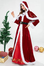 Christmas Costumes Christmas Queen Santa Claus Skirt Set - Azufun