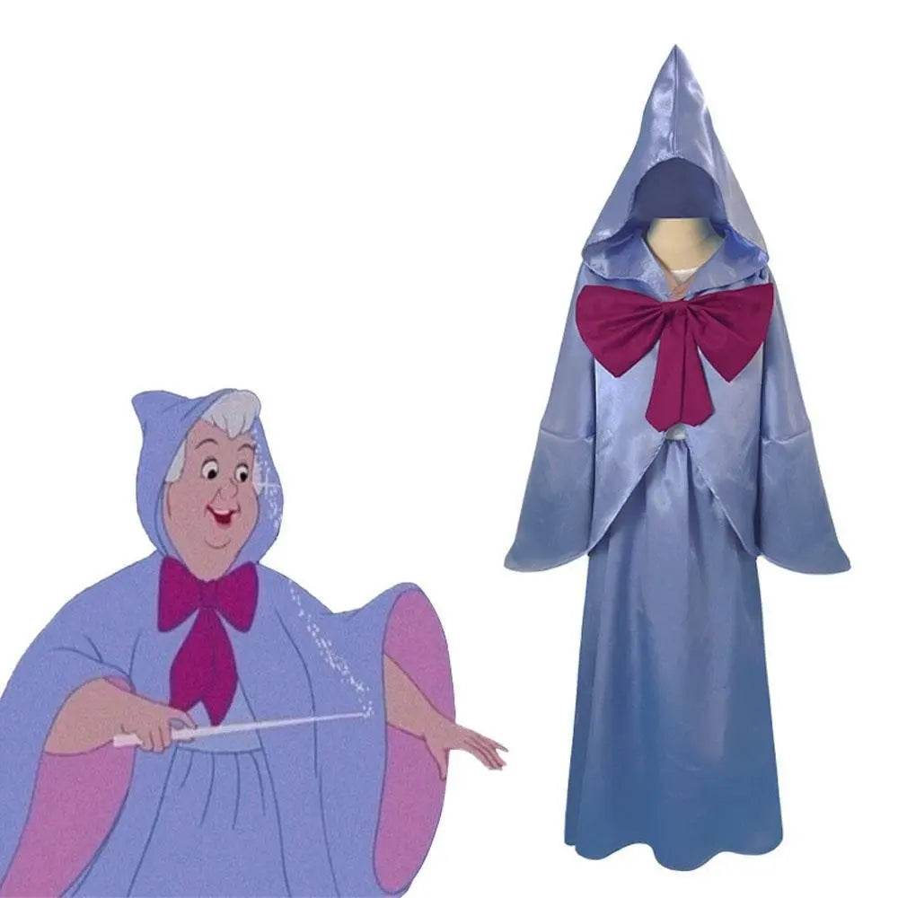 Cinderella Fairy Godmother Cosplay Costume Halloween Outfits Party Carnival Suit - Azufun
