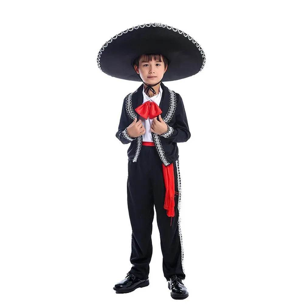 Day of the Dead Mariachi Amigo Kids Party Fancy Cosplay Costume - Azufun