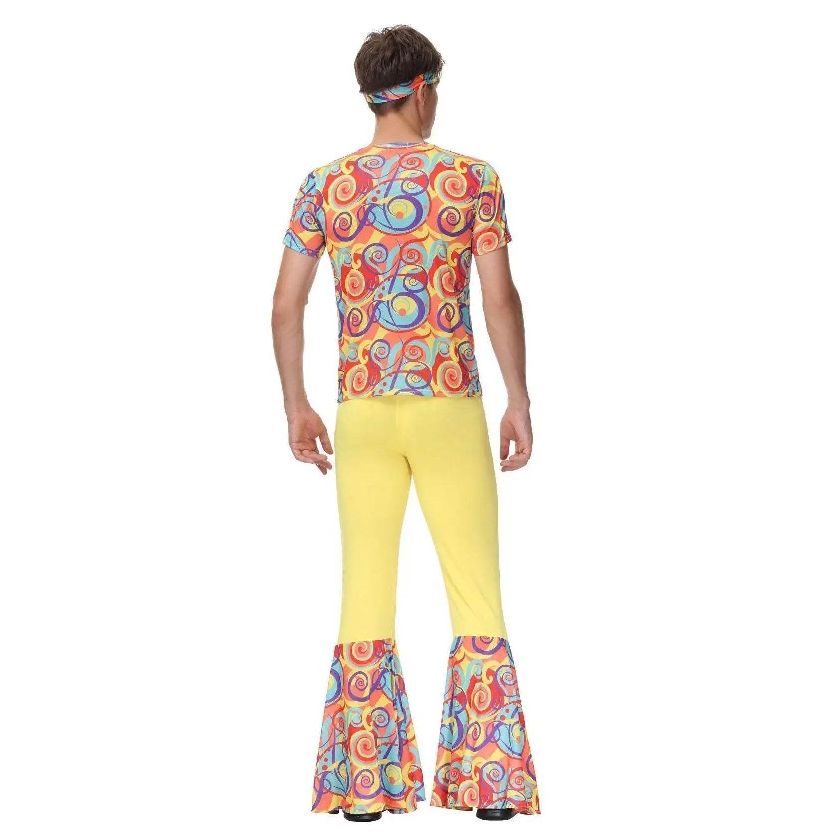 Disco 70s Fancy Dress Retro hip-hop hippie Couple Stage Costumes Halloween - Azufun