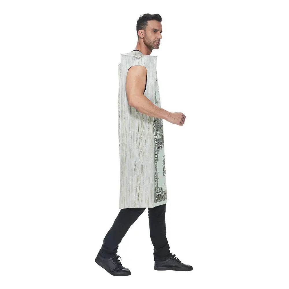 Dollar Costume Halloween Cash Costume Funny Money Maker Adult Men Women - Azufun