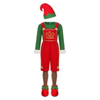 Elf Costume for Girls Boy Kids Christmas Party Dress Outfit - Azufun