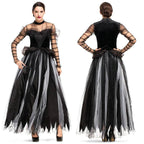 Fairy Tale Black Swan Cos Witch Cos Costume for Halloween Party Prom - Azufun