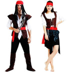 Family Matching Pirate Outfit Cosplay Costume Fancy Dress Halloween - Azufun