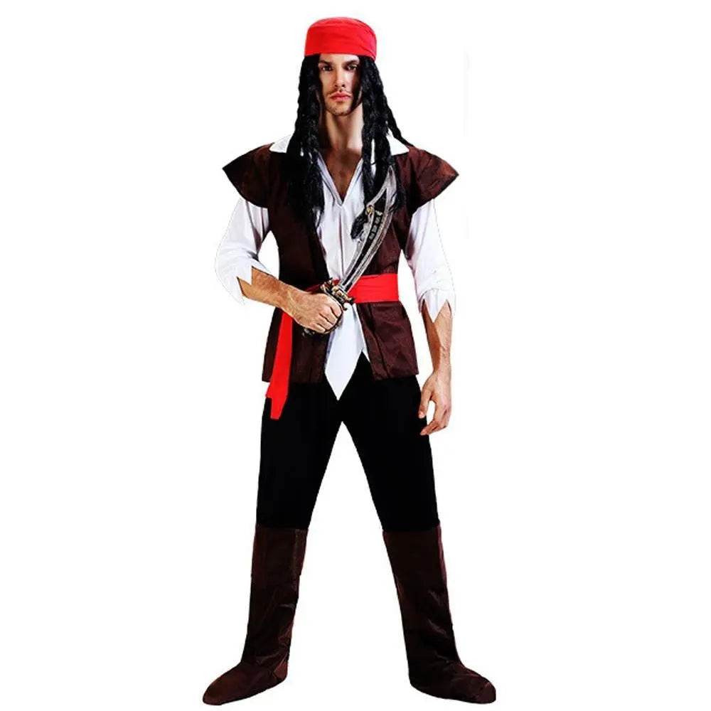 Family Matching Pirate Outfit Cosplay Costume Fancy Dress Halloween - Azufun