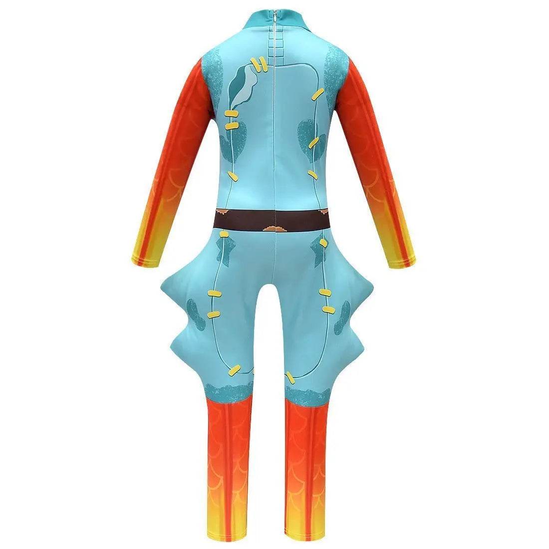 Fortnite Fishstick Cosplay Halloween Costumes Fish Jumpsuit - Azufun