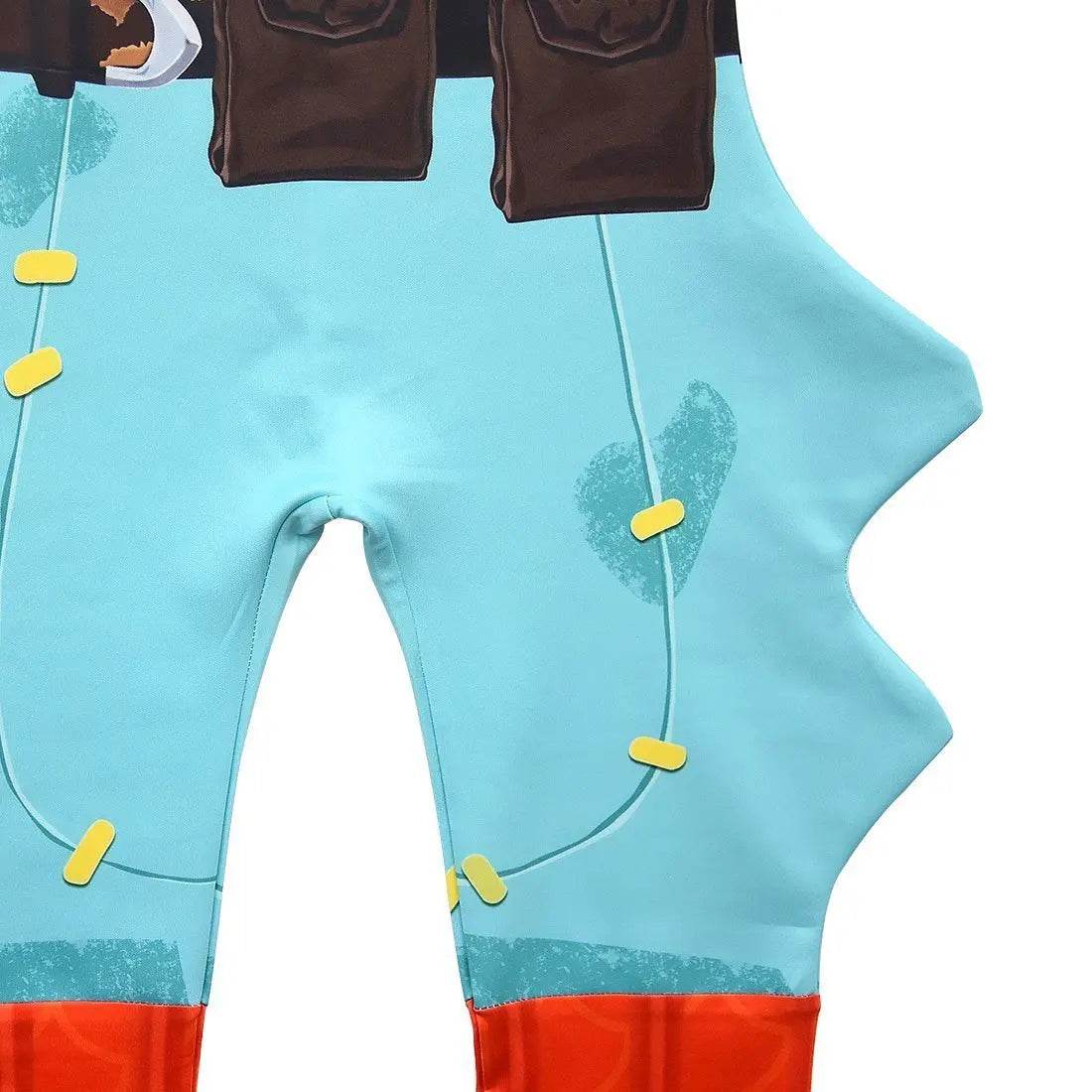 Fortnite Fishstick Cosplay Halloween Costumes Fish Jumpsuit - Azufun