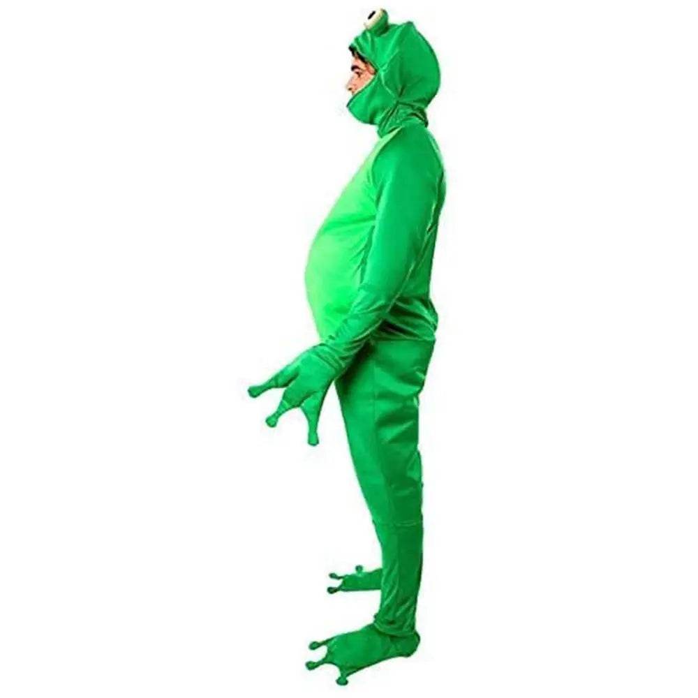 Frog Prince Jumpsuit Adult Animal Stage Party Halloween Costumes - Azufun