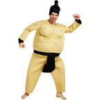 Funny Sumo Costume Halloween Party Cosplay Fat Wrestler Suit - Azufun