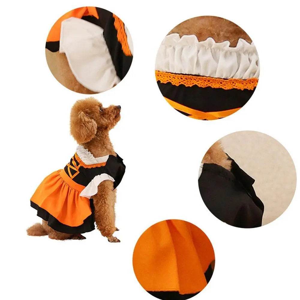 German Oktoberfest Halloween Costumes Matching Girls Pet Dog Outfits - Azufun
