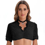 German Oktoberfest Large Size Short Sleeve Dress Costume - Azufun