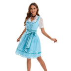 German Oktoberfest Large Size Short Sleeve Dress Costume - Azufun