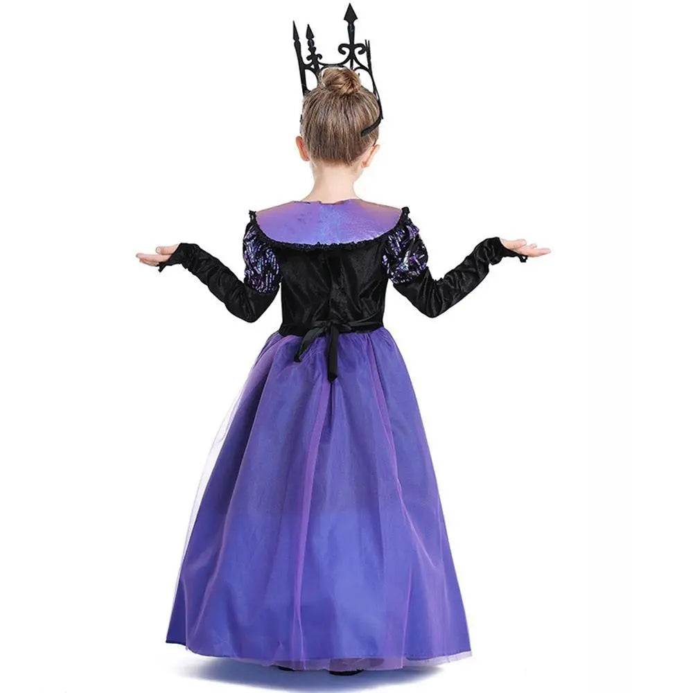 Girl's Twilight-Princess Costume Medieval Purple Court Dress Cosplay Costume - Azufun