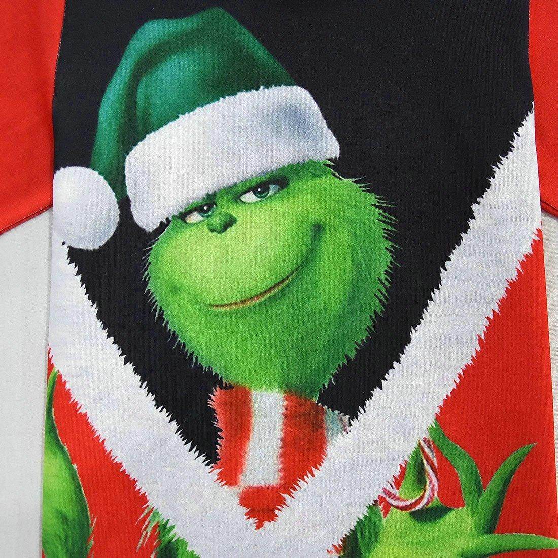 Green Monster Grinch Kids Boys Costume Mask Golves Set Christmas Gift - Azufun