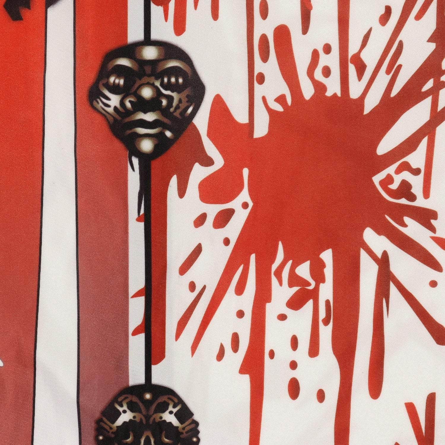 Halloween Masquerade Elastic Clown Cosplay Costume Polyester Bodysuit - Azufun