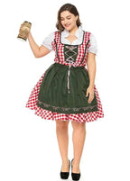 Halloween Plus Size Women German Beer Oktoberfest Cosplay Costume - Azufun