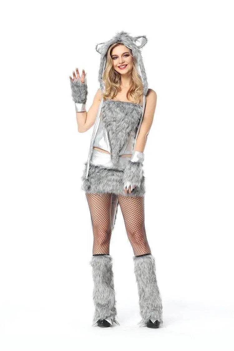 Halloween Wolf Cosplay Costume For Women Ladies - Azufun