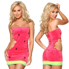 Halloween watermelon dress cosplay party costume Fancy Dress Elegant - Azufun