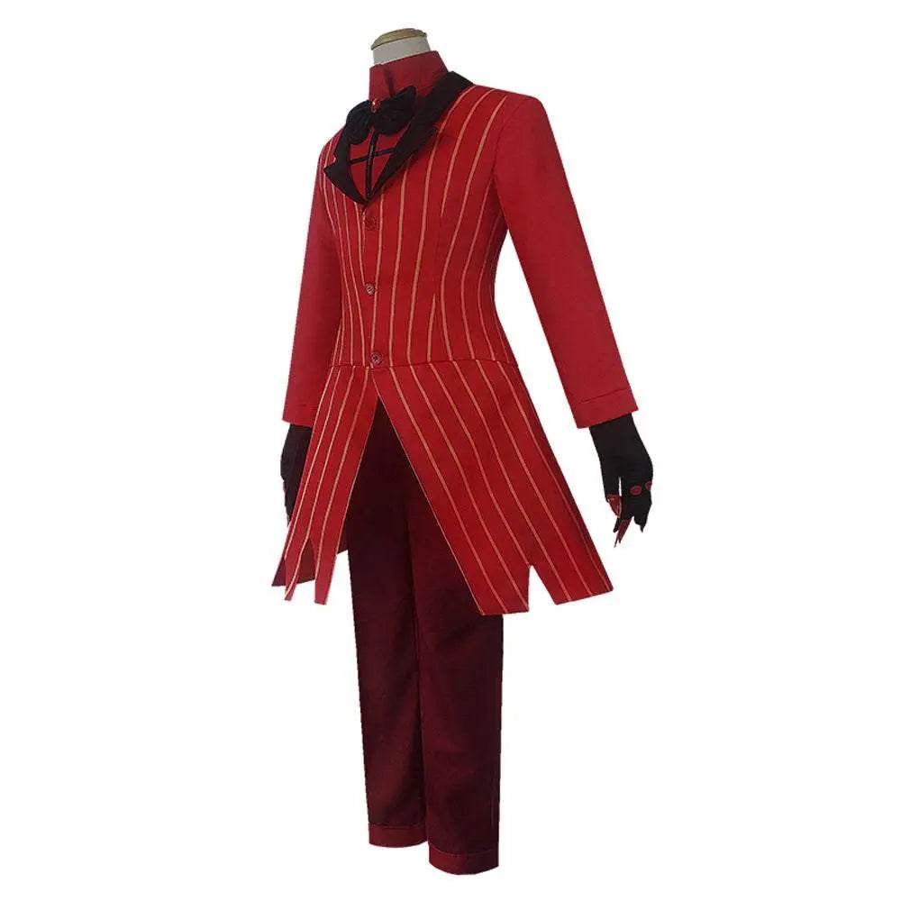 Hazbin Hotel Cosplay Costume Alastor Angel Dust Jacket Anime Halloween Suit Outfit Sets Dress Up For Adults - Azufun