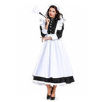 Housekeeper French maid costume German maid costume black and white long skirt unisex - Azufun