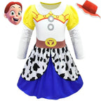 Jessie Toy Story 4 Costume Long Sleeve Dress for Kids Girls - Azufun