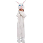 Kids Children White Rabbit Bunny Carrot Party Cosplay Halloween Easter Costume - Azufun