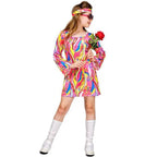 Kids Hip Hop Rock Hippie 80s Costumes Cosplay Halloween Outfit - Azufun