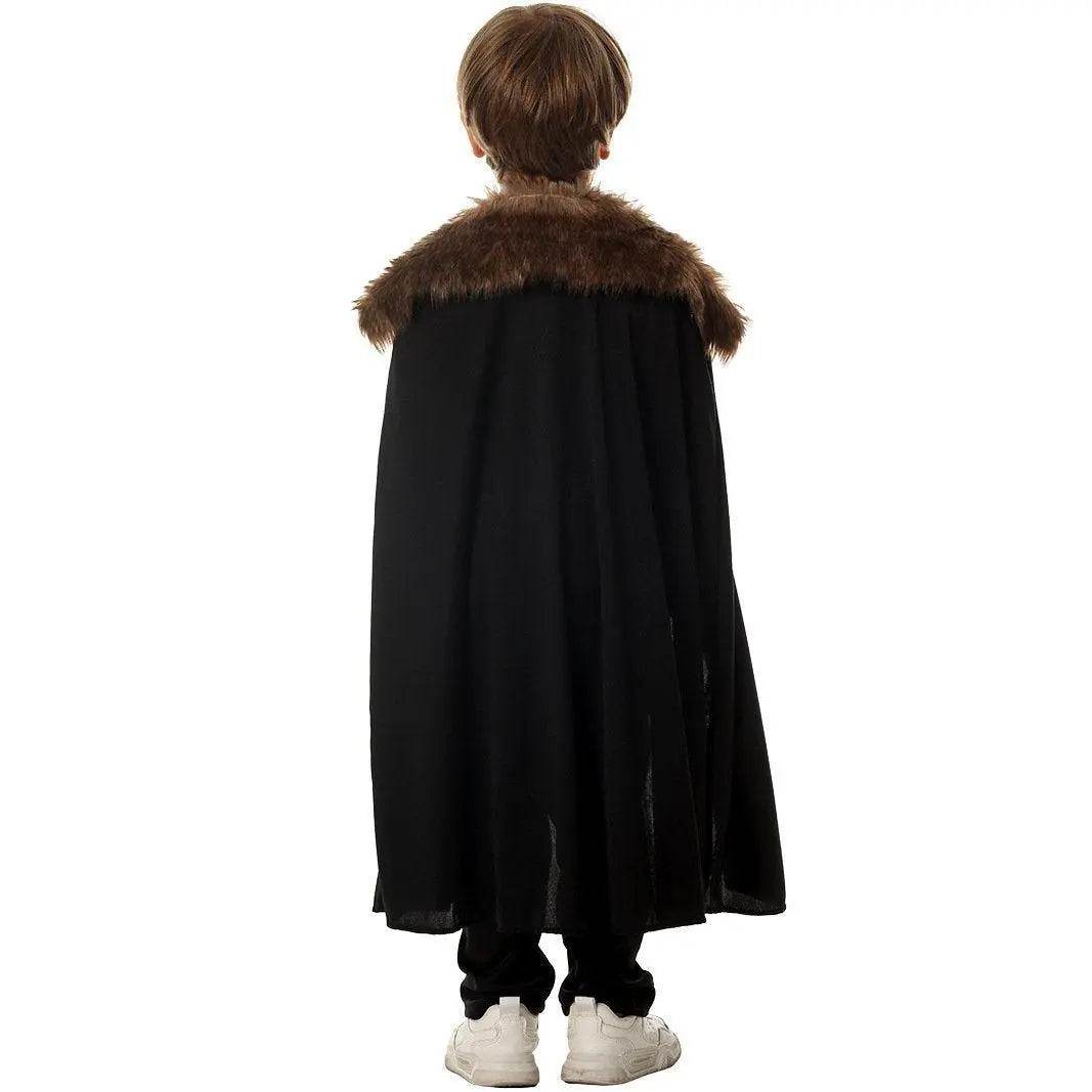 Kids Skeleton Knight Cosplay Costume Scary Halloween Kindergarten Stage Performance Outfit - Azufun