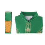 Medieval Cloak Spliced Priest Uniform Cosplay Costume Outfits Halloween Carnival Suit - Azufun