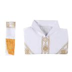 Medieval Cloak Spliced Priest Uniform Cosplay Costume Outfits Halloween Carnival Suit - Azufun