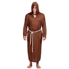 Medieval Monk Robe Priest Robe Halloween Cosplay Stage props show costume - Azufun