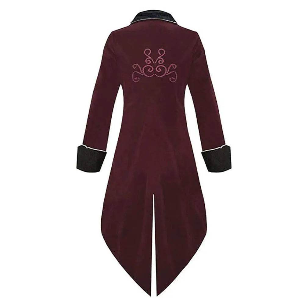 Medieval Steampunk Tailcoat Halloween Costumes Vampire Gothic Jackets Vintage Coat For Men - Azufun