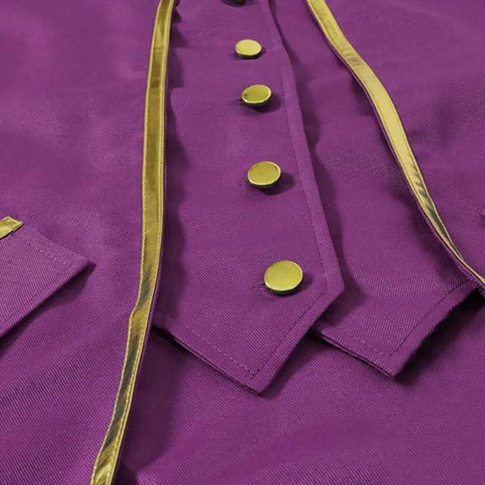 Medieval Steampunk Tailcoat Halloween Costumes Vampire Gothic Jackets Vintage Coat for Men - Azufun