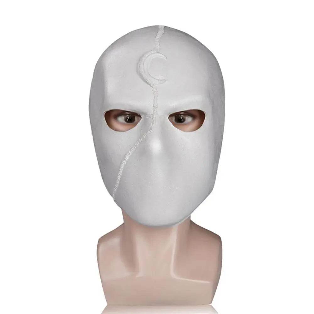 Moon Knight Marc Specto Mask Cosplay Latex Helmet Halloween Party Prop - Azufun