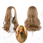 Movie m3gan doll costume wig Long Curly Cosplay Wig for Women - Azufun