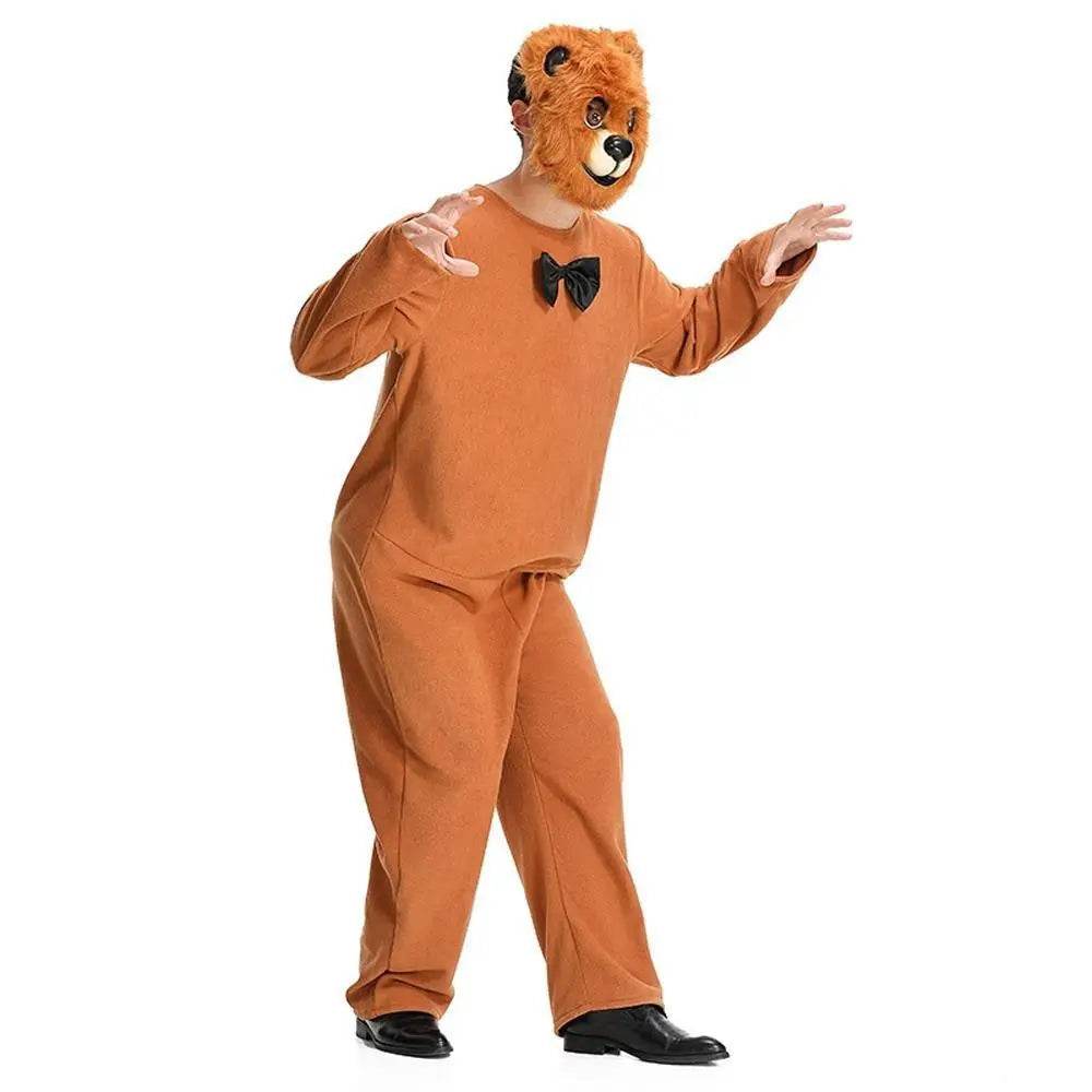 Mr. Smiling Bear Animal Adult Jumpsuit Cosplay Costume Carnival - Azufun