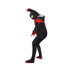 New Age Black Spiderman Miles Hero Cosplay Halloween Costume Sweater - Azufun