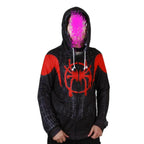 New Age Black Spiderman Miles Hero Cosplay Halloween Costume Sweater - Azufun