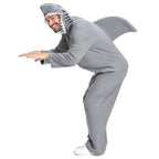 Ocean Great White Shark Animal Adult Jumpsuit Cosplay Costume Carnival - Azufun