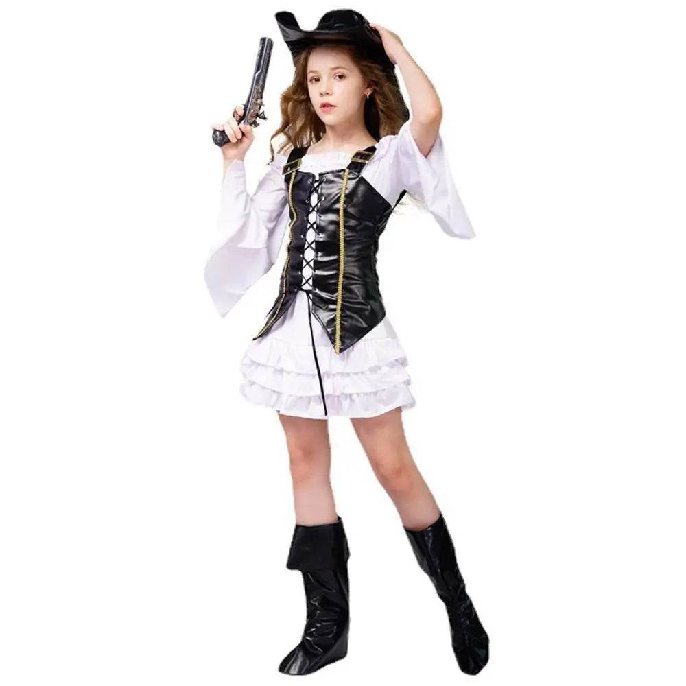 Pirate Outfit Cosplay Costume Fancy Dress Halloween For Kids - Azufun